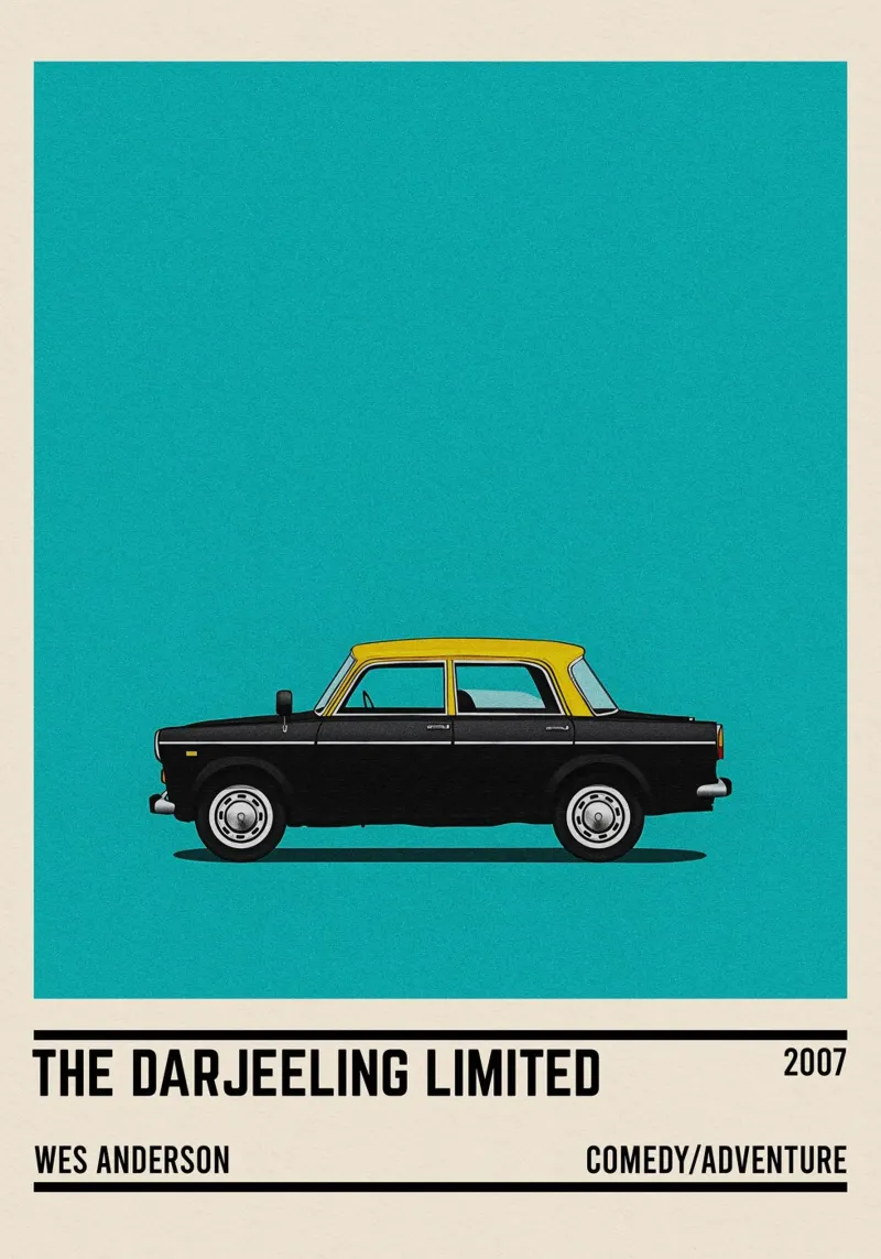 The Darjeeling Limited car movie tela con Cornice a cassetta da TheArtstudio