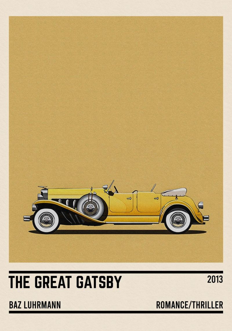 The Great Gatsby movie car poster de TheArtstudio