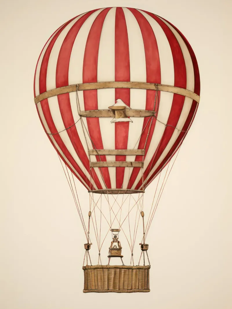 Mongolfiera d'epoca pellicola backlit da IamHomeStudio