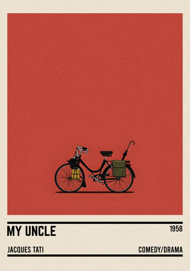Mon Oncle bike movie pellicola backlit da TheArtstudio