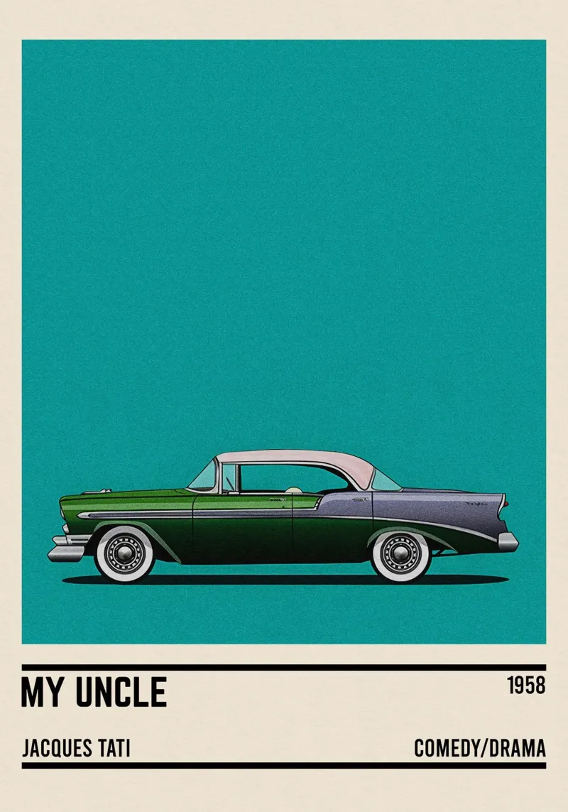 Mon Oncle car movie pellicola backlit da TheArtstudio