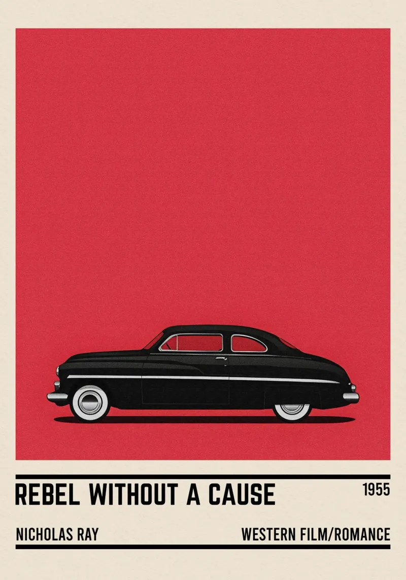Rebel Without a Cause car movie pellicola backlit da TheArtstudio
