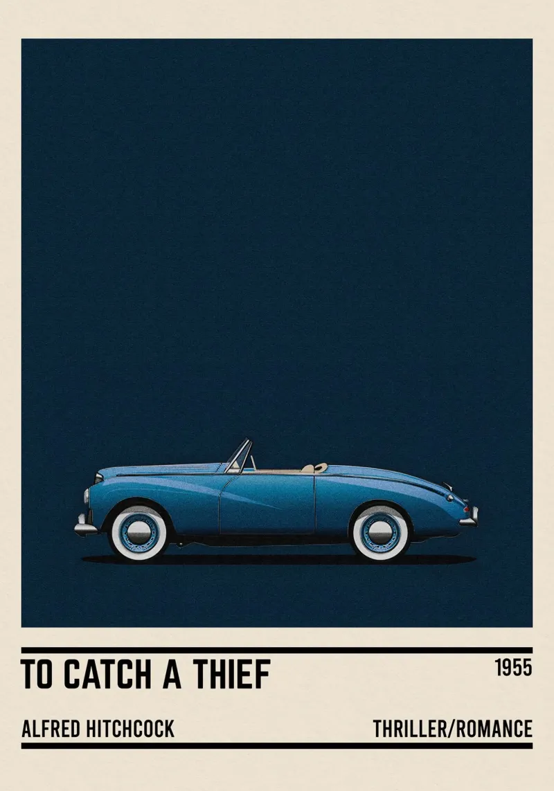 To Catch a Thief movie car pellicola backlit da TheArtstudio