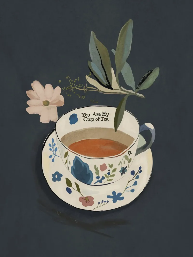 You are My Cup of Tea canvas by ThingDesign