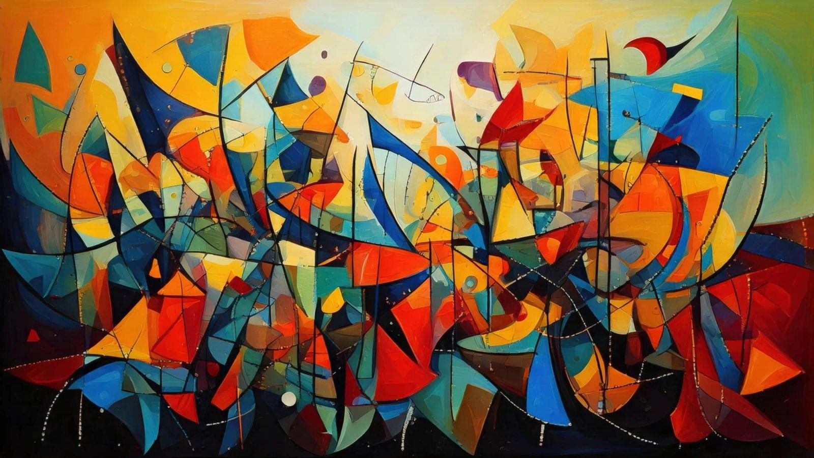 Abstract Geometric 001 pellicola backlit da Art Unleashed