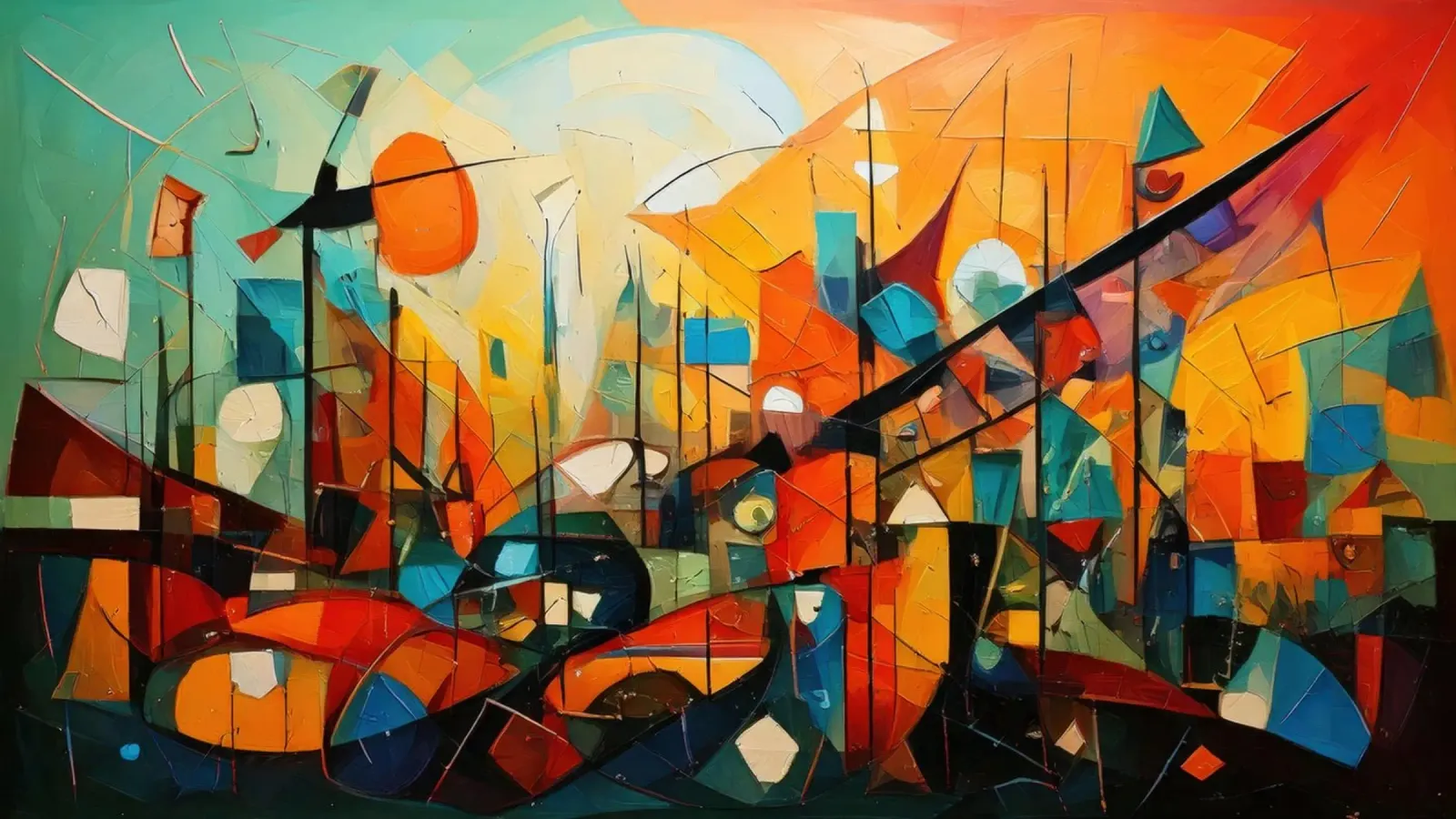 Abstract Geometric 002 pellicola backlit da Art Unleashed