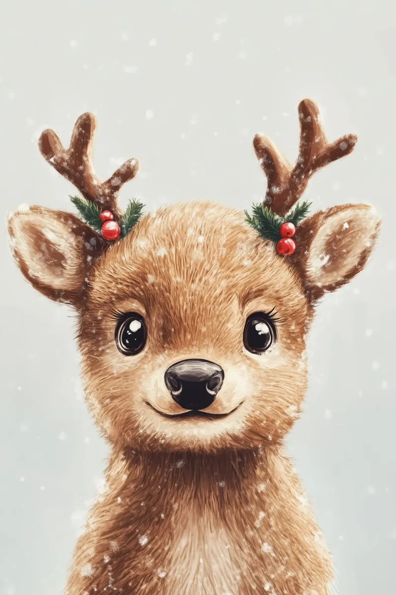 Eroe #27: Il cervo festeggia il Natale carta hahnemühle da farbenhelden