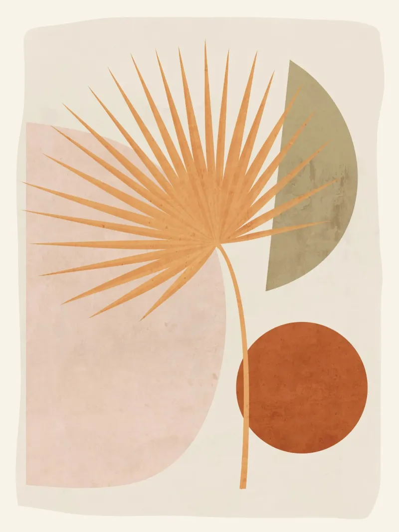 Tropical Leaf- Abstract Art 49a canvas by ThingDesign