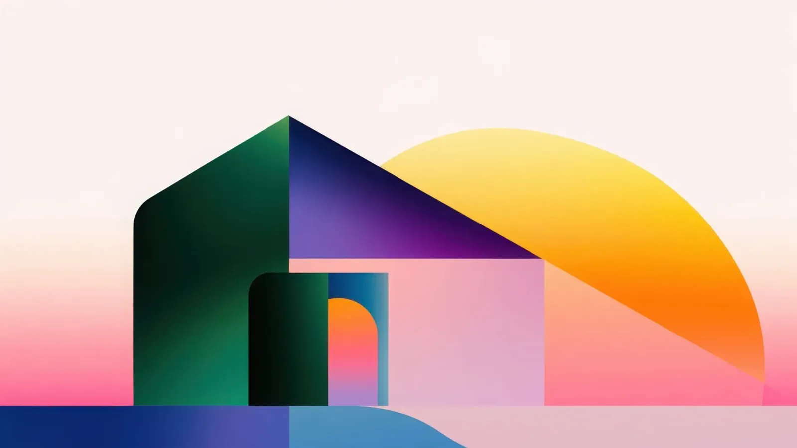 Forma geometrica colorata 2 carta hahnemühle da Geometric