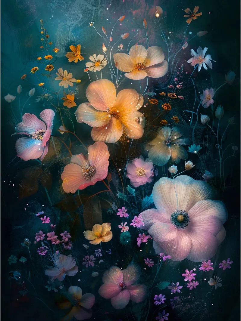 Flowers Meadow E pellicola backlit da Mateo