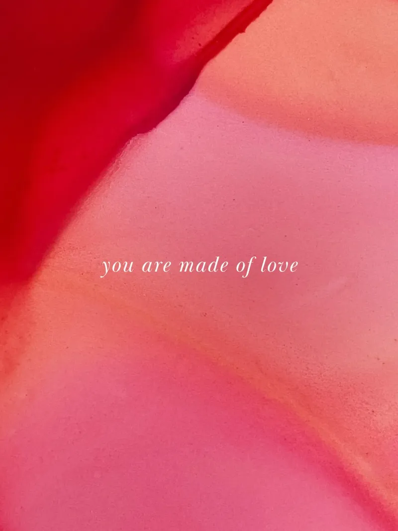 You are made of Love! poster con telaio in alluminio da Dreamer10