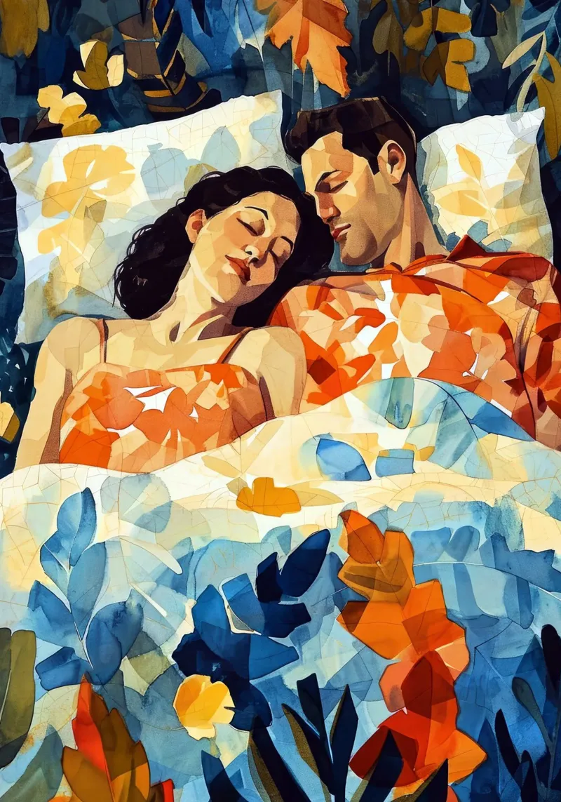 L'amore è nell'aria pittura digitale ad acquerello pellicola backlit da Justyna Jaszke JBJart