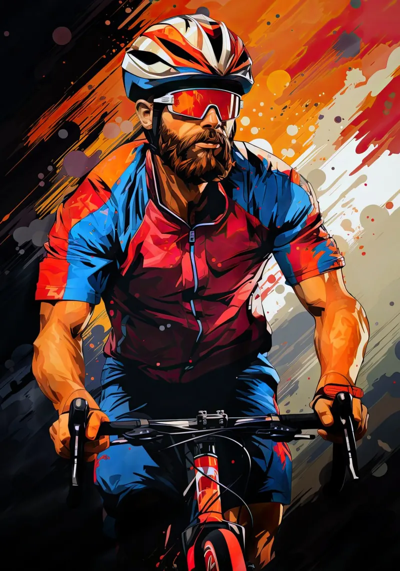 Biker sport art toile de Justyna Jaszke JBJart