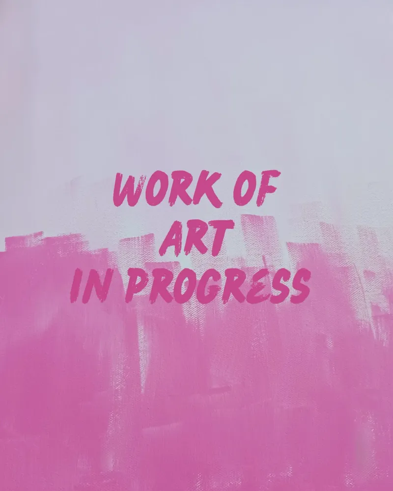 Work Of Art In Progress tela da FABOArt