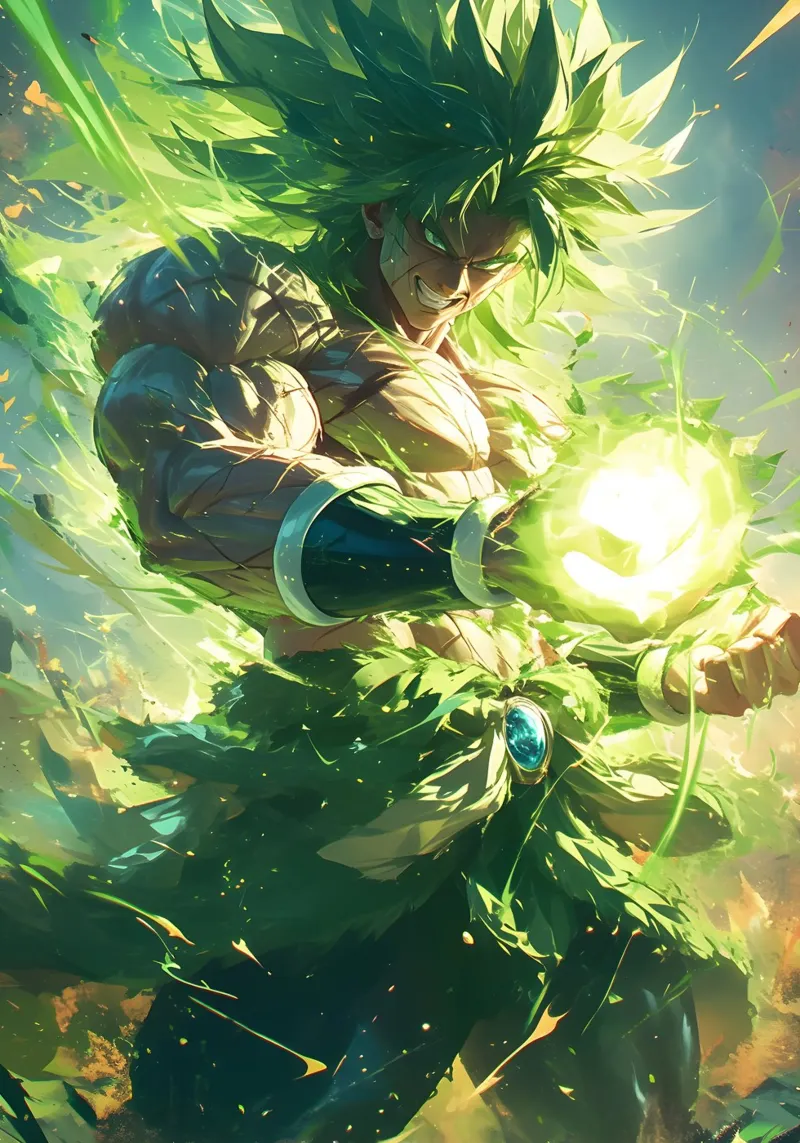 Broly Dragon Ball Z tela con Cornice a cassetta da CreativeStudio