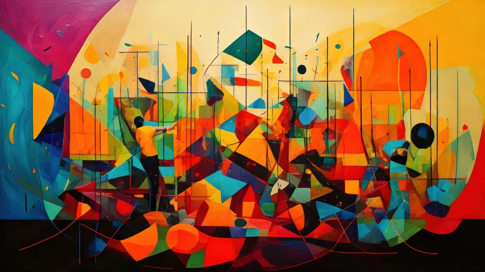 Abstract Geometric 003 carta hahnemühle da Art Unleashed