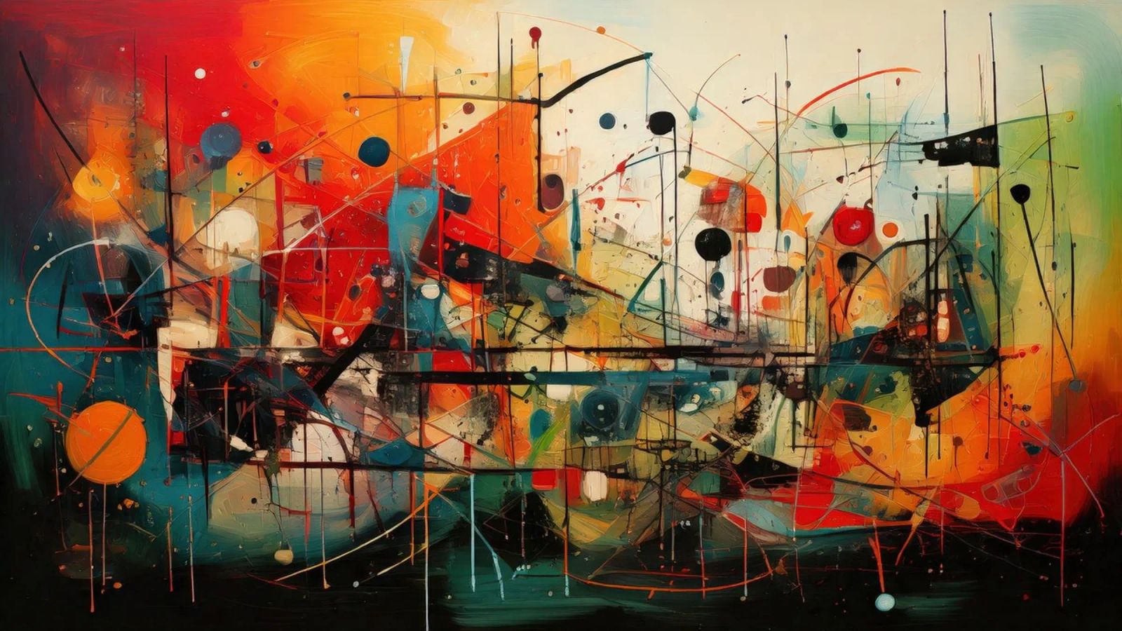 Abstract Geometric 004 Poster von Art Unleashed