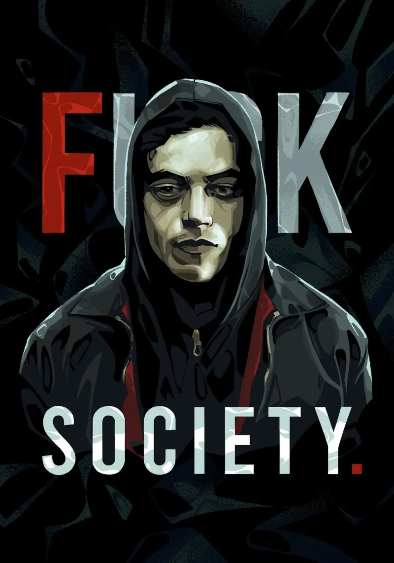 Fsociety Robot pellicola backlit da nabakumov