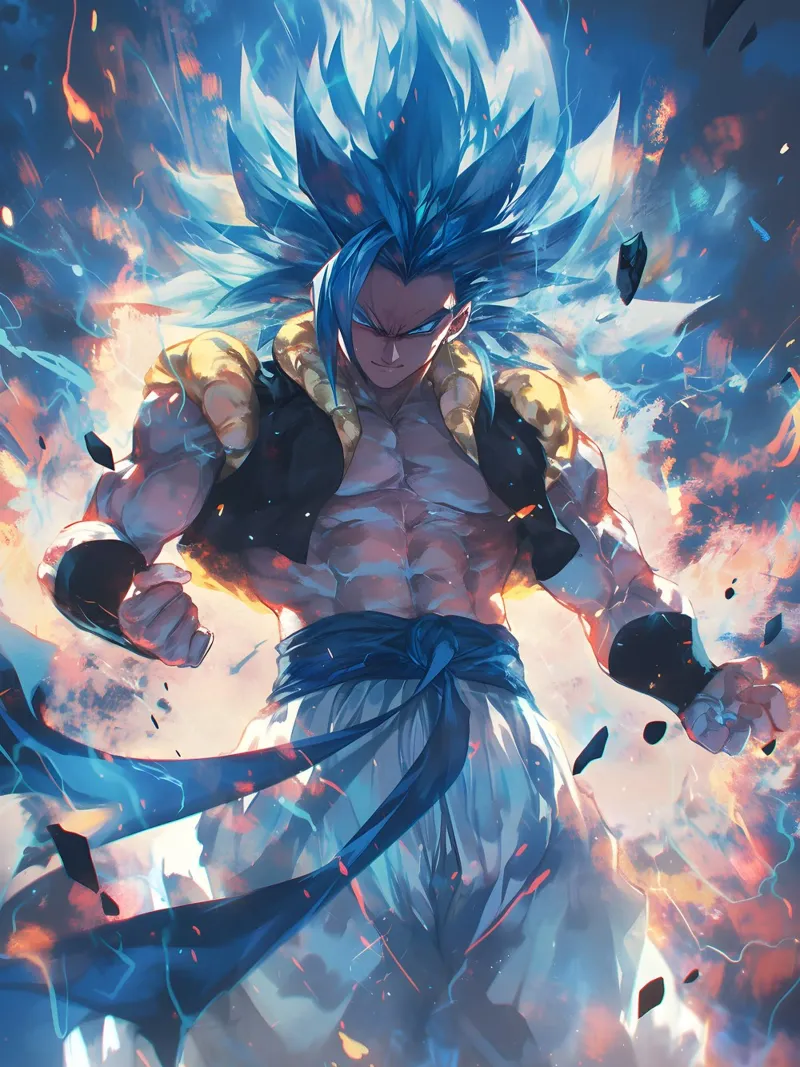 Gogeta Dragon Ball Z alluminio dibond da CreativeStudio