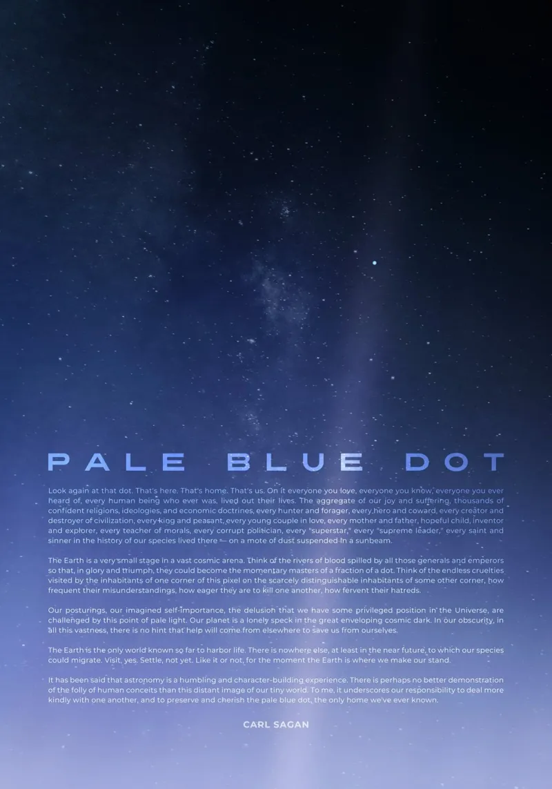 Pale Blue Dot hahnemühle by nabakumov