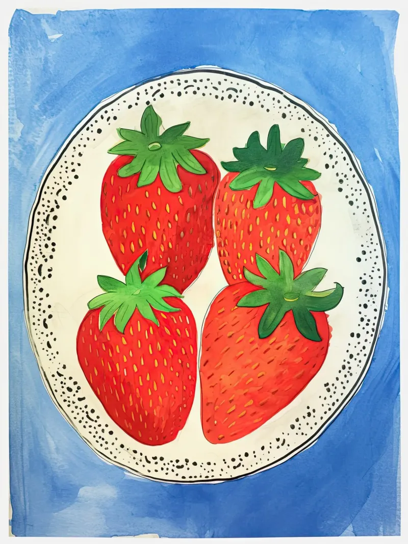 Strawberry Delight canvas with Floater frame by DaarbyN