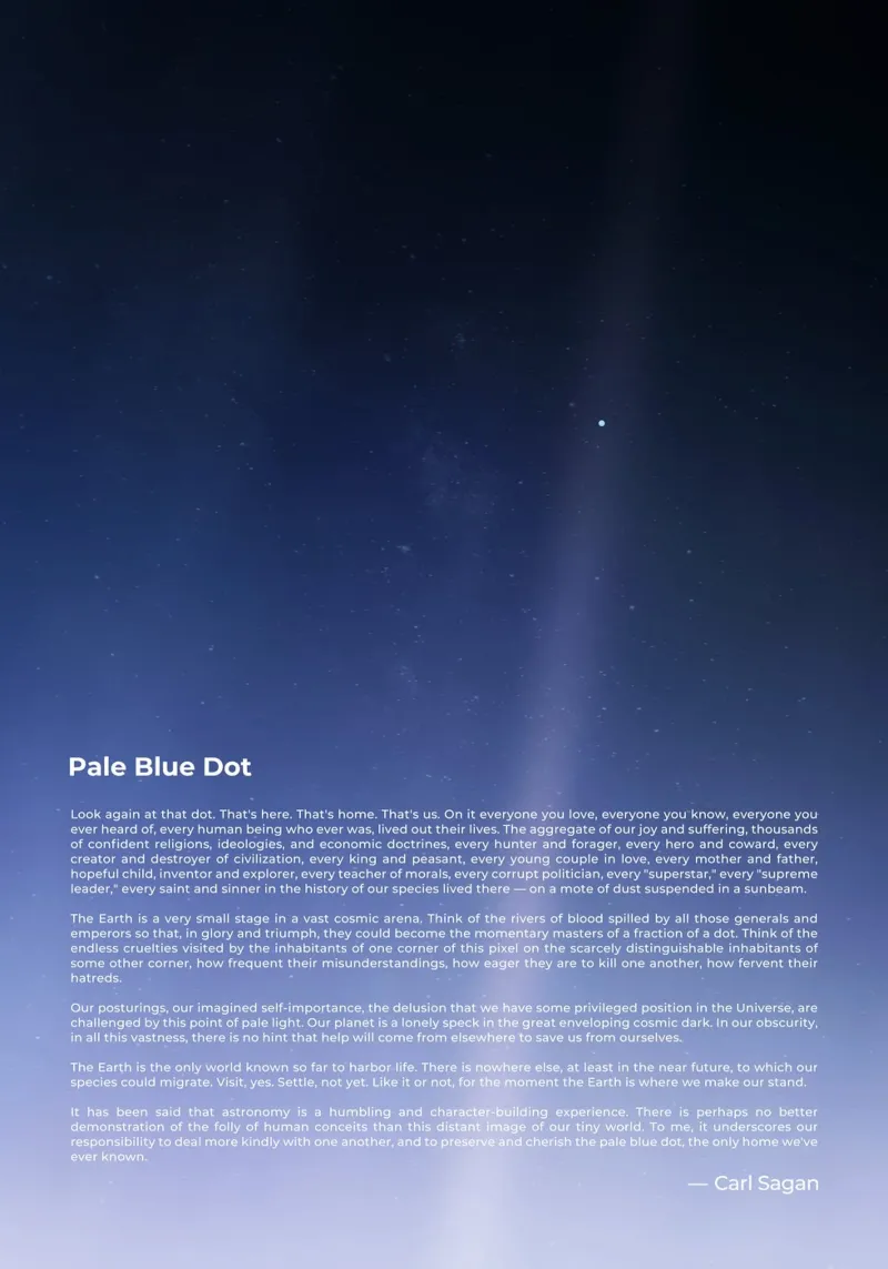 Pale Blue Dot pellicola backlit da nabakumov
