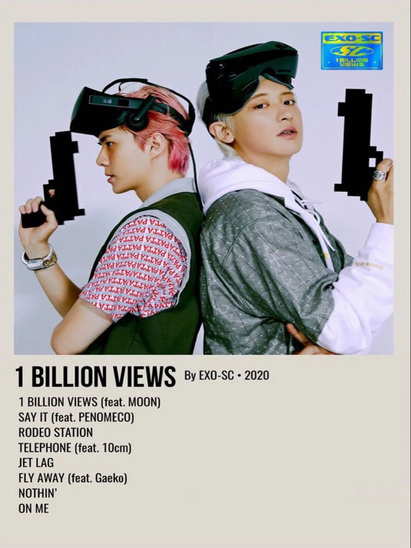 1 BILLION VIEWS By EXO-SC-2020 plexiglass da SoundStudio