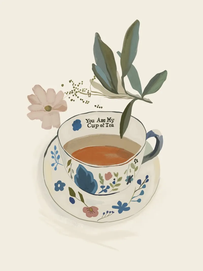 You are My Cup of Tea 4 hahnemühle by ThingDesign