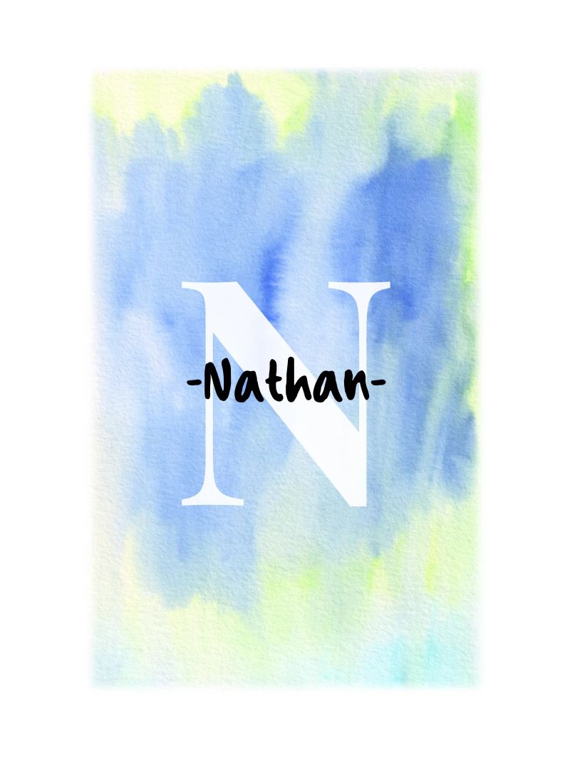 Customizable Watercolor Design – Initial & Name Art poster by Ben & Clo creations