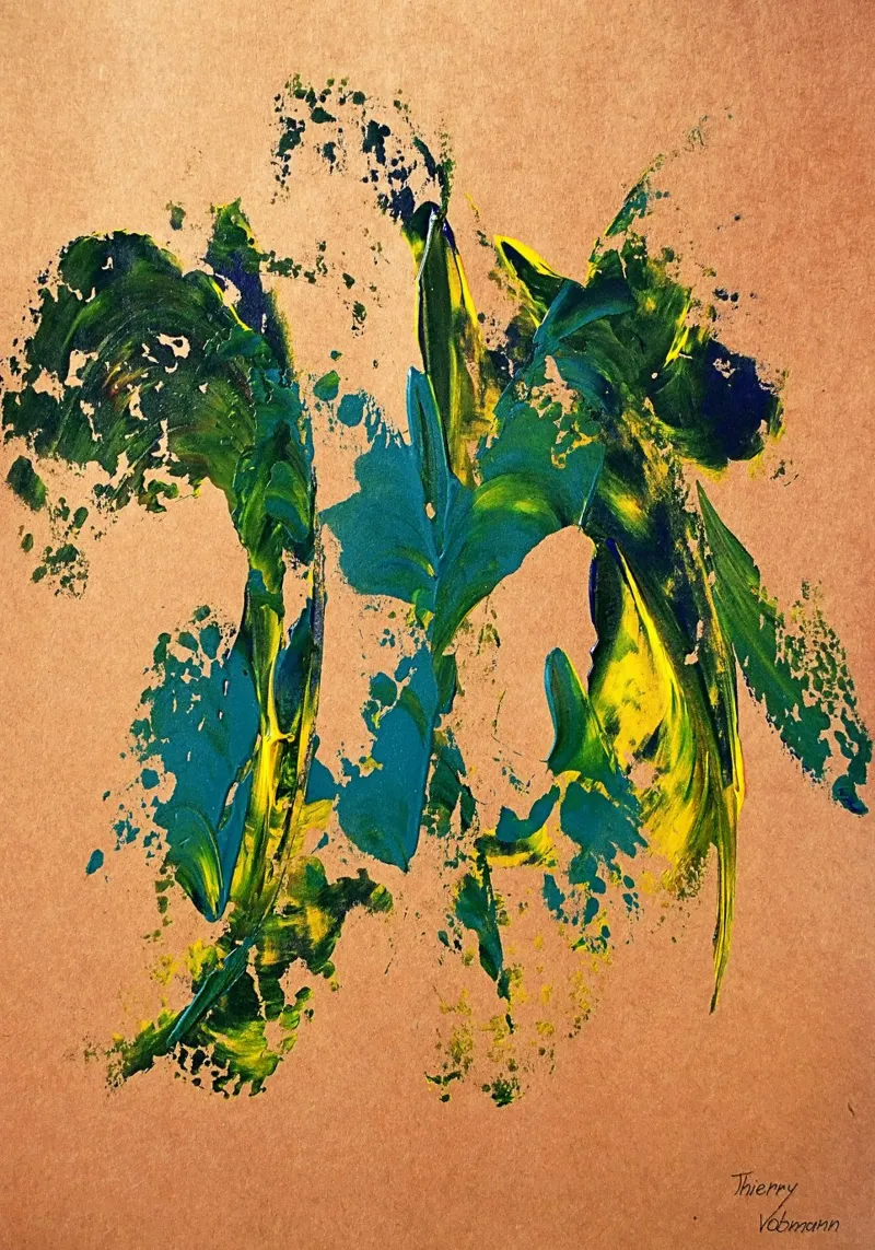 NATURAL STYLE 12 acrylic glass by Thierry Vobmann Abstract painting