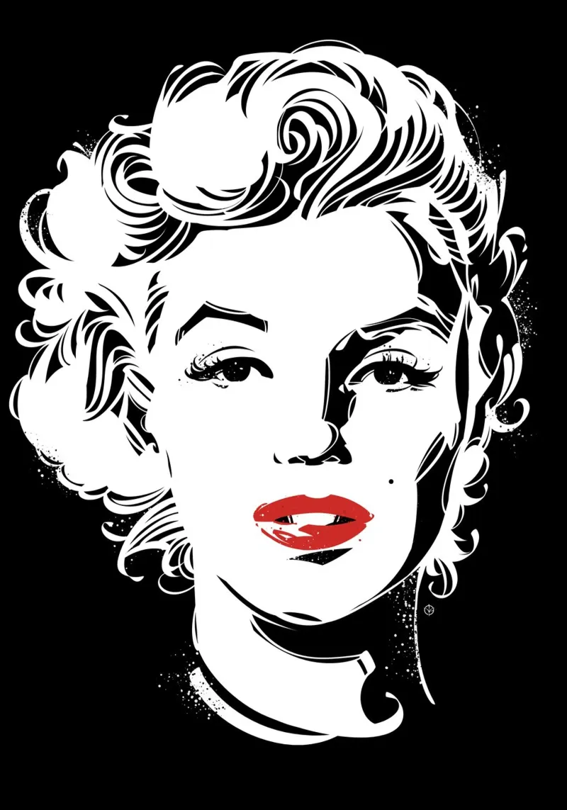 Marilyn Monroe alluminio dibond da nabakumov