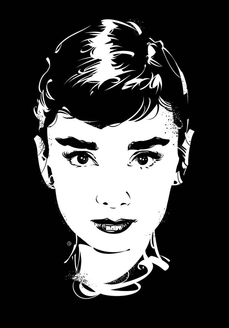 Audrey Hepburn Leinwand von nabakumov