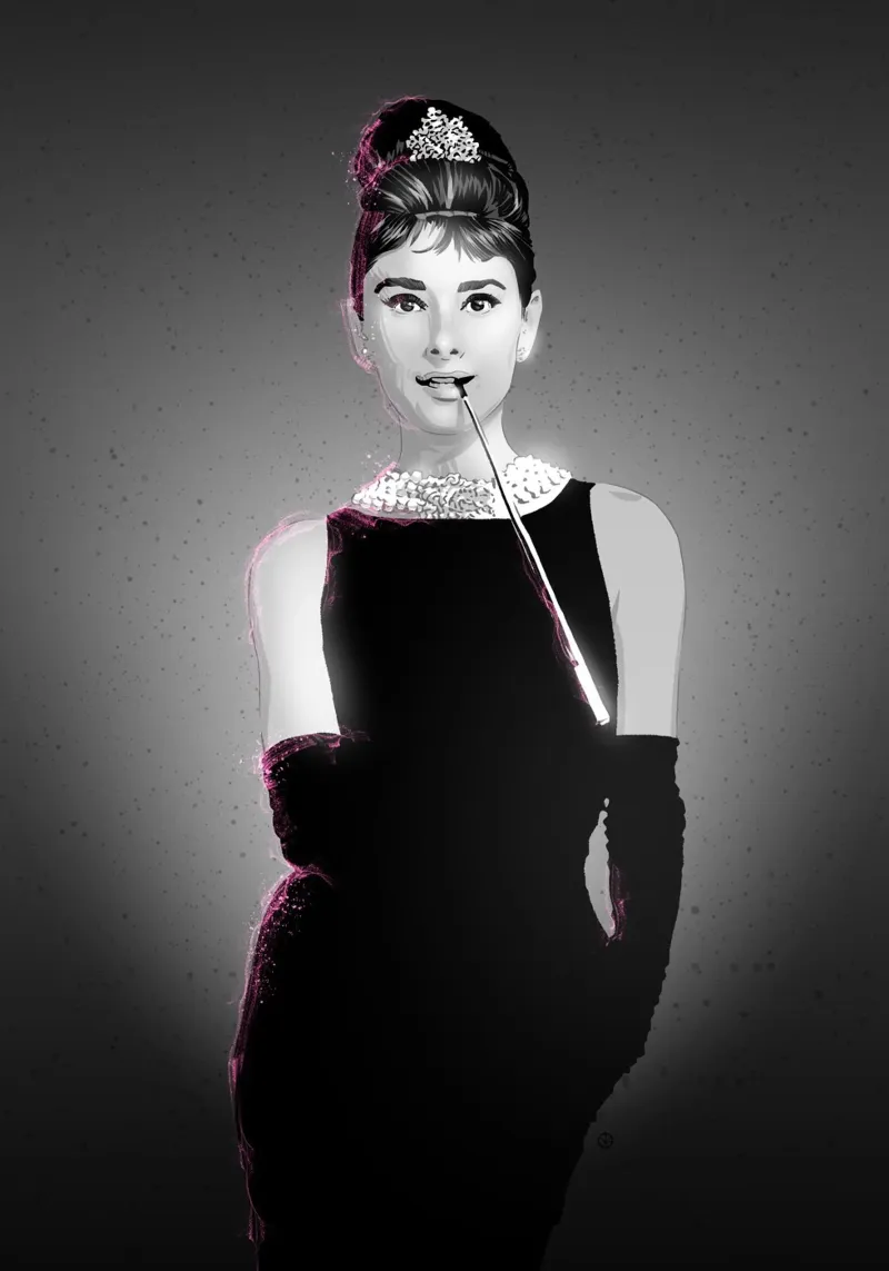 Audrey Hepburn pellicola backlit da nabakumov