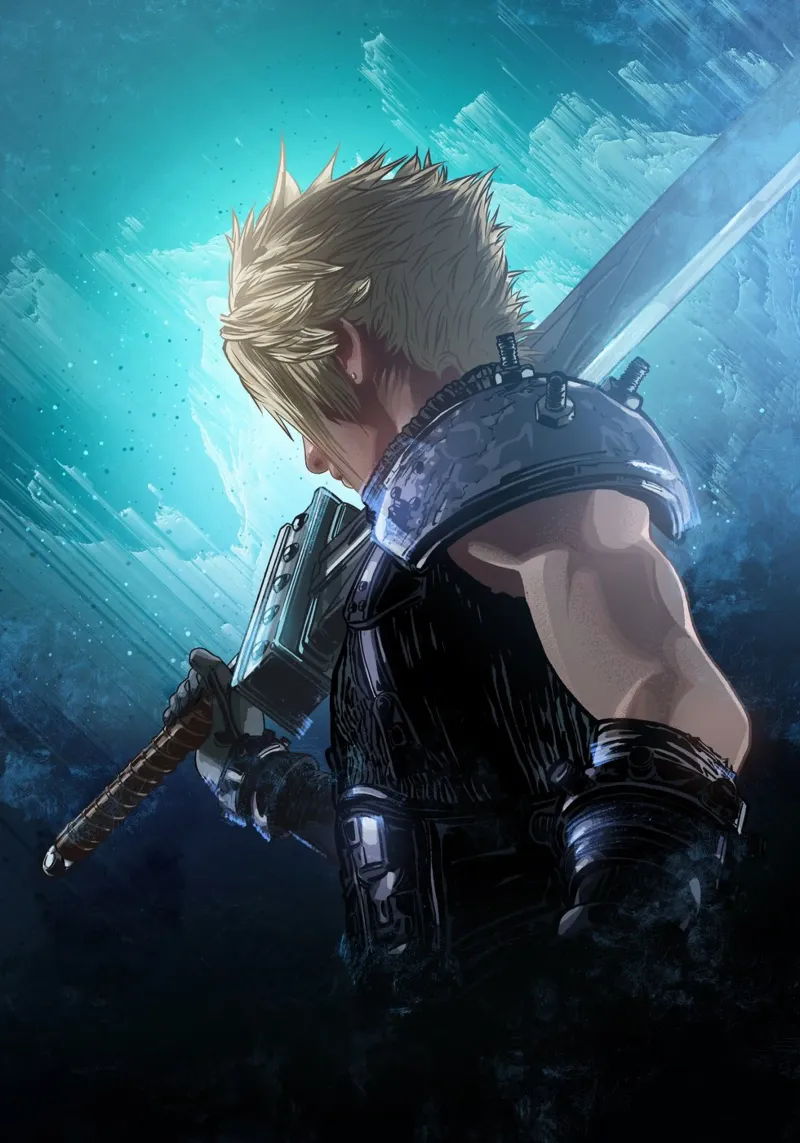 Cloud Strife pellicola backlit da nabakumov