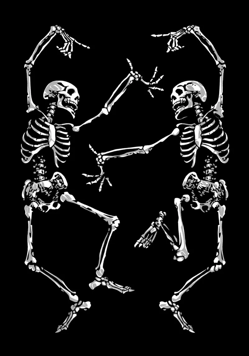 Dancing Skeletons pellicola backlit da nabakumov