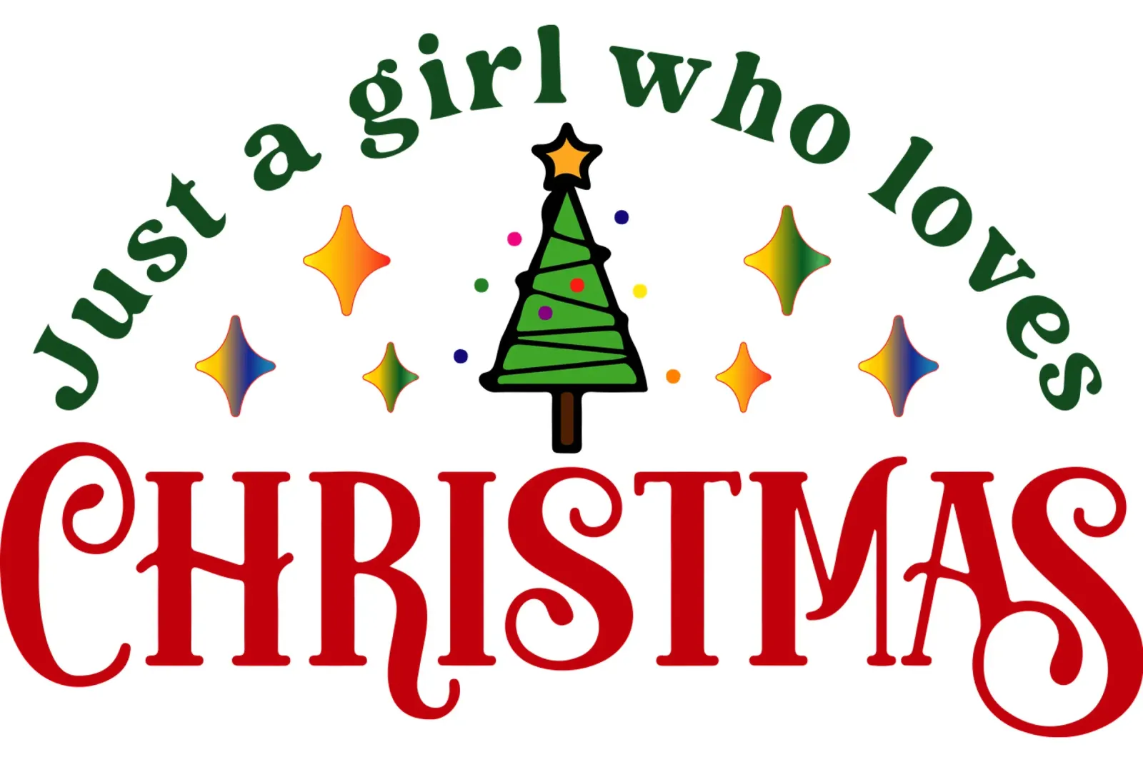 solo una ragazza che ama il Natale alluminio dibond da onefeelshop