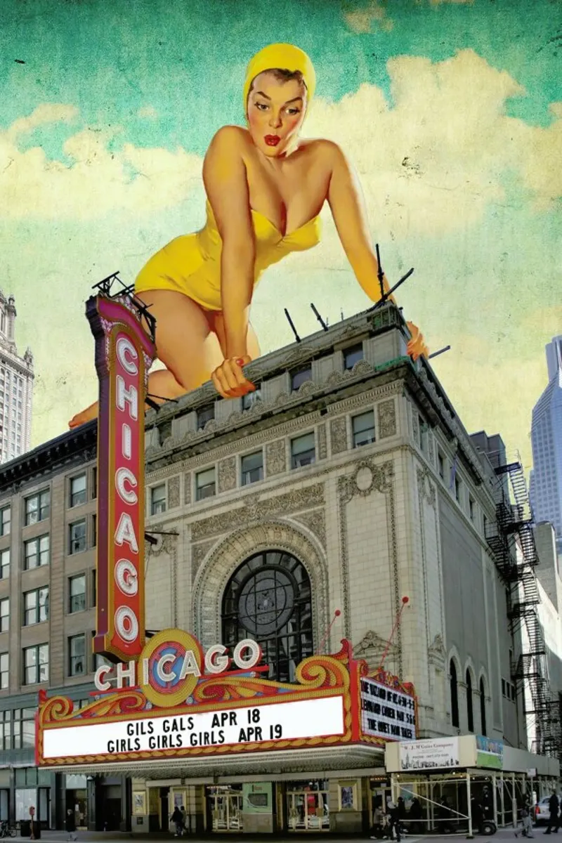Chicago Pinup hahnemühle by Jason Brueck