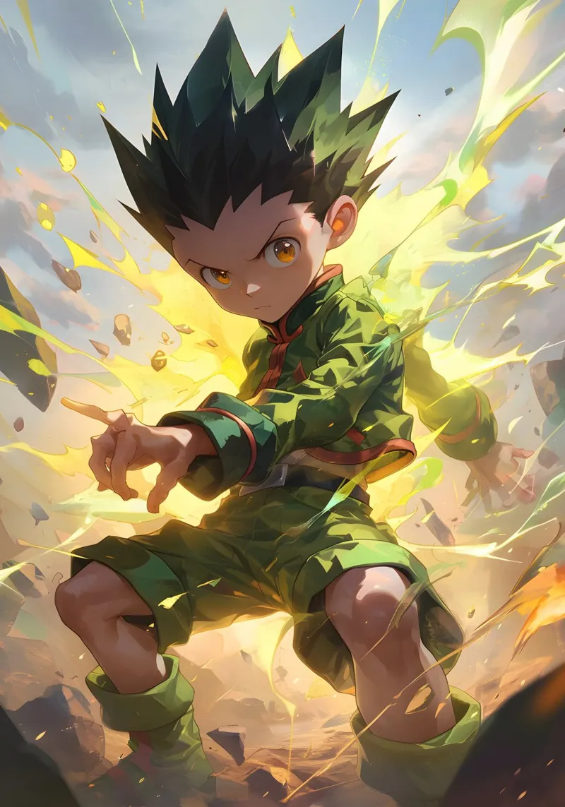 Gon Freecss hunter x hunter pellicola backlit da CreativeStudio