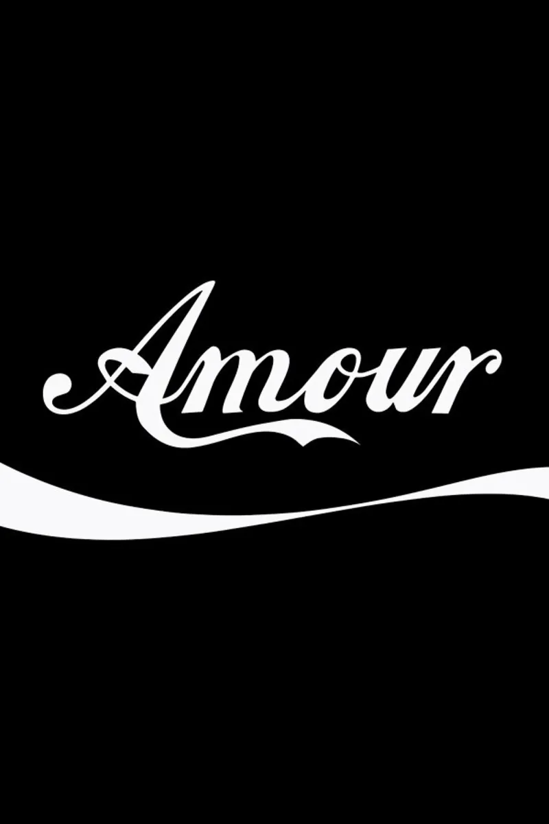 Amour Black acrylic glass by FRAICHE