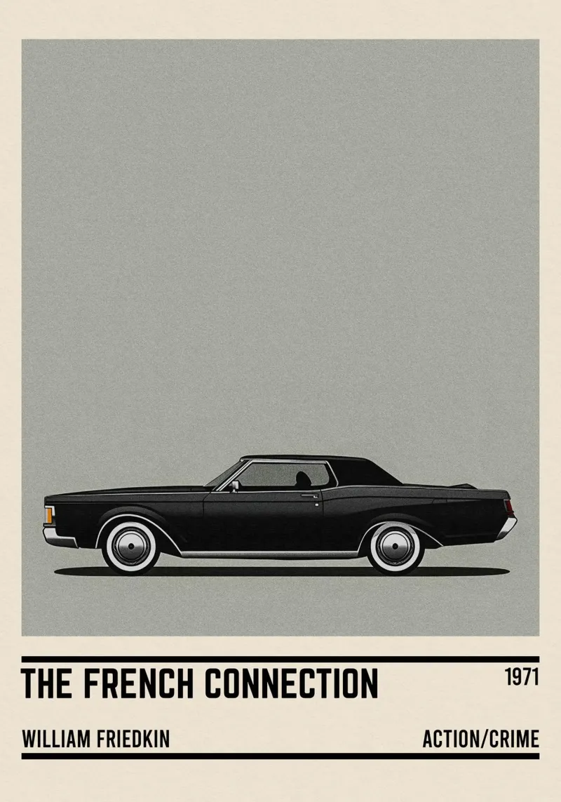 The French Connection movie car pellicola backlit da TheArtstudio