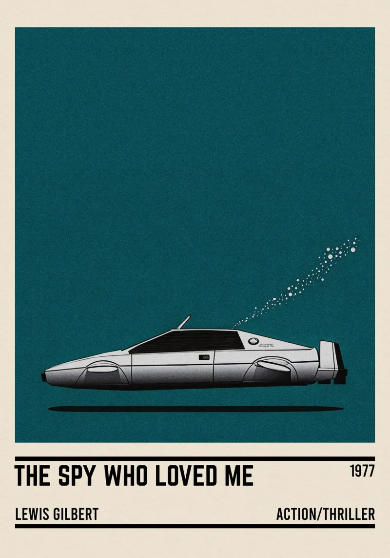 The Spy Who Loved Me car poster by TheArtstudio