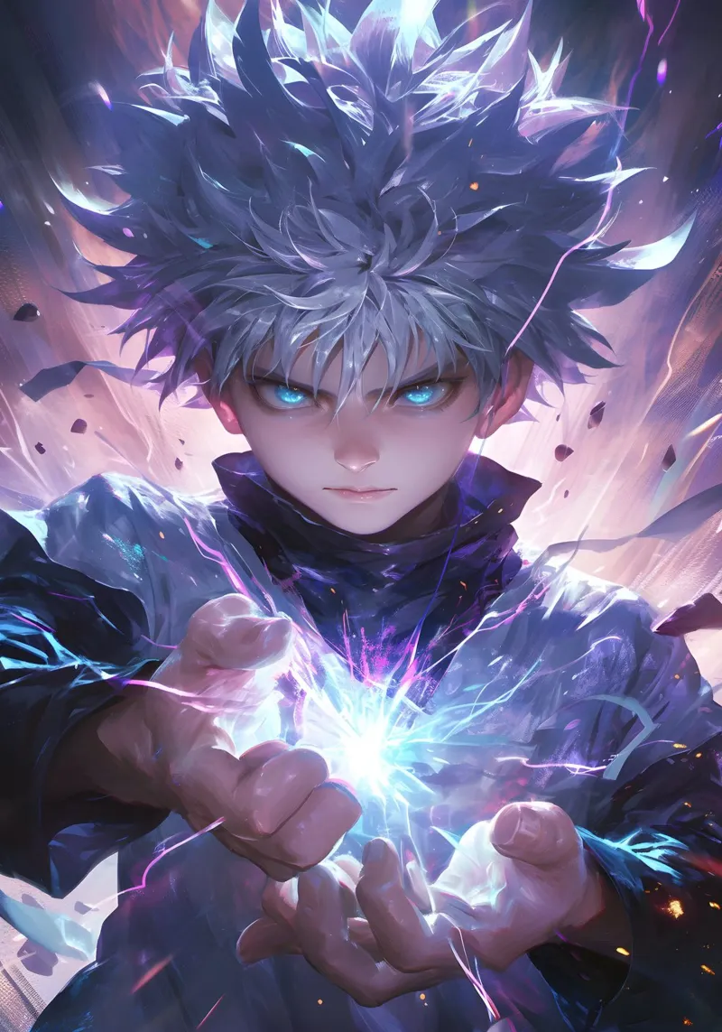Killua hunter x hunter pellicola backlit da CreativeStudio