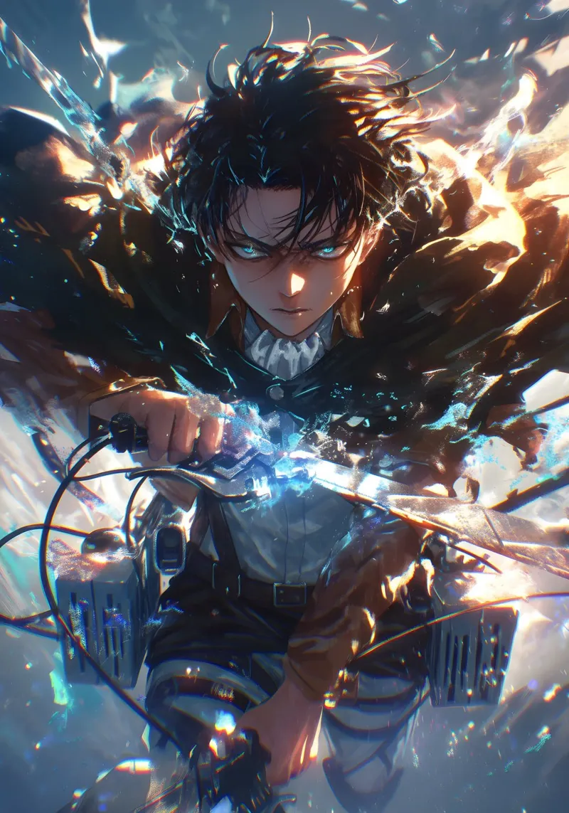 Levi attack on titan pellicola backlit da CreativeStudio