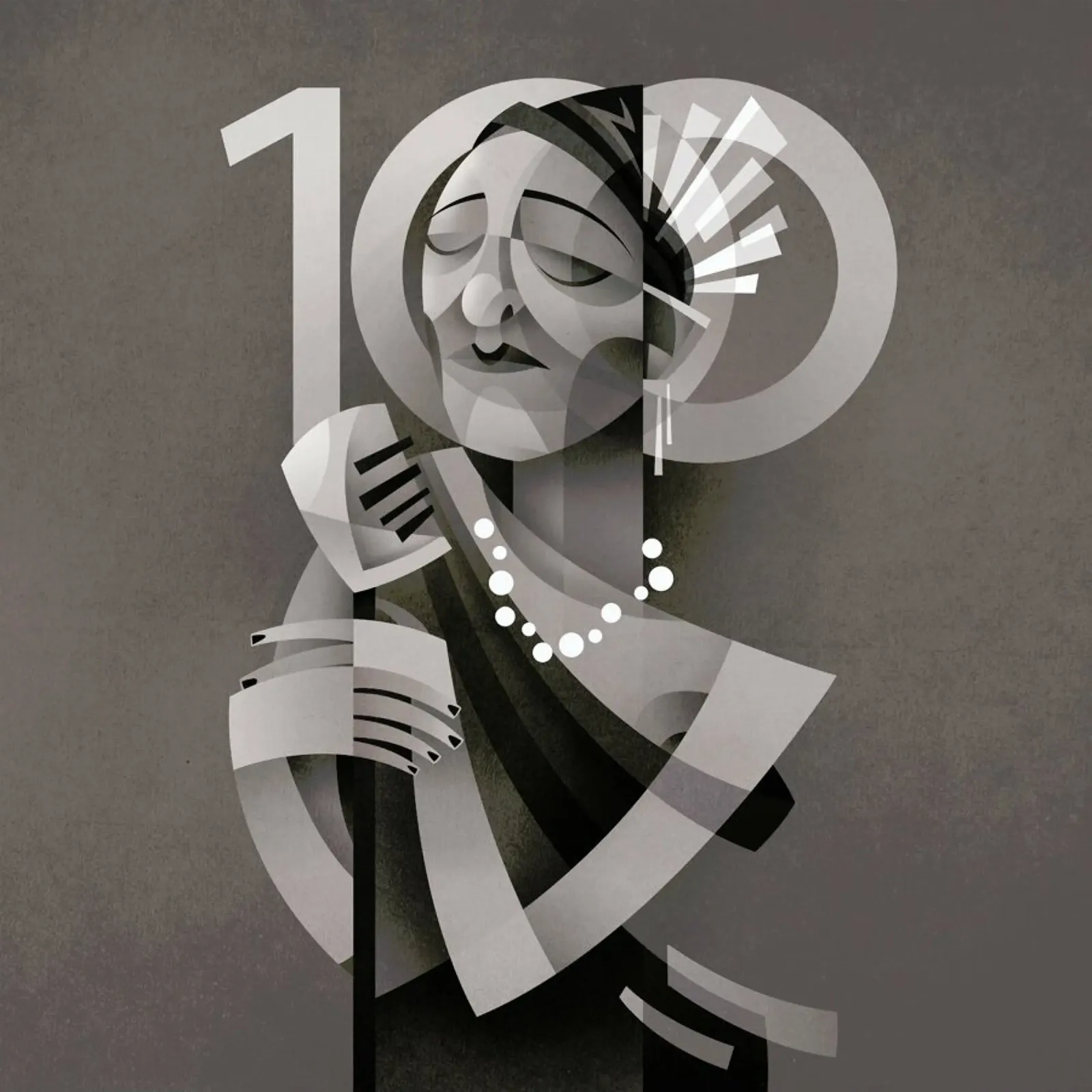 Lady Day poster con telaio in alluminio da Sean Loose