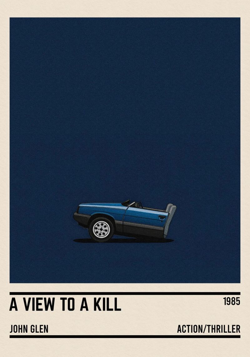 A View to a Kill car pellicola backlit da TheArtstudio