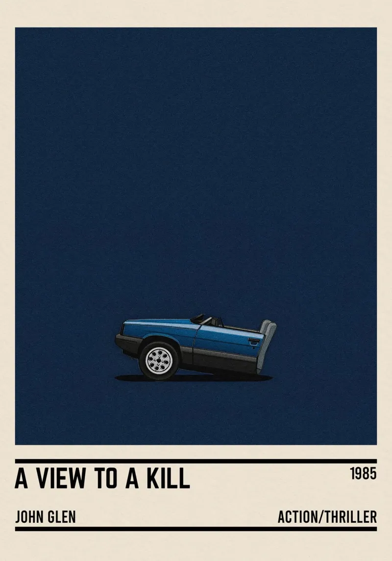 A View to a Kill car pellicola backlit da TheArtstudio