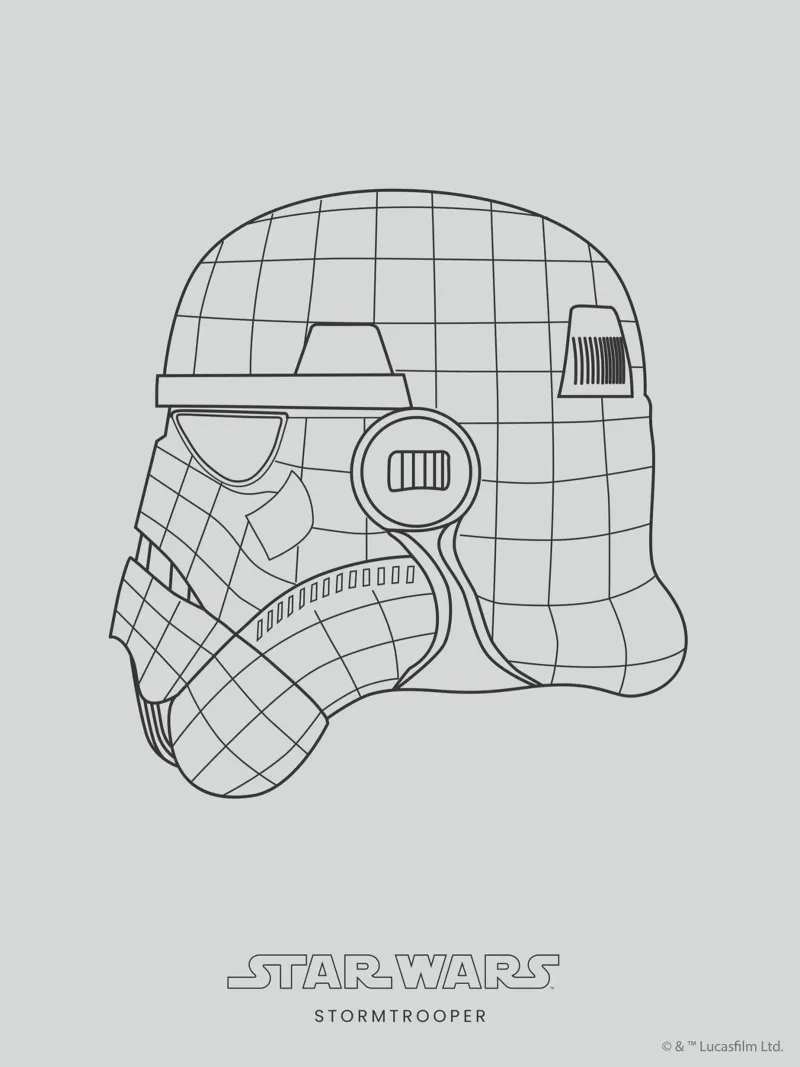 STORMTROOPER poster con telaio in plastica da Star Wars
