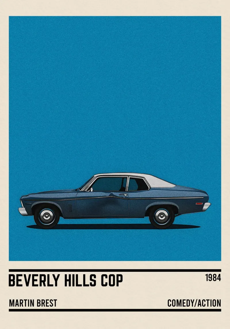Beverly Hills Cop movie car pellicola backlit da TheArtstudio