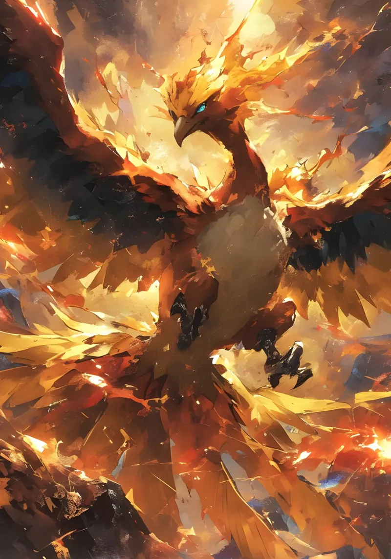 Moltres Pokemon Backlit Folie von CreativeStudio