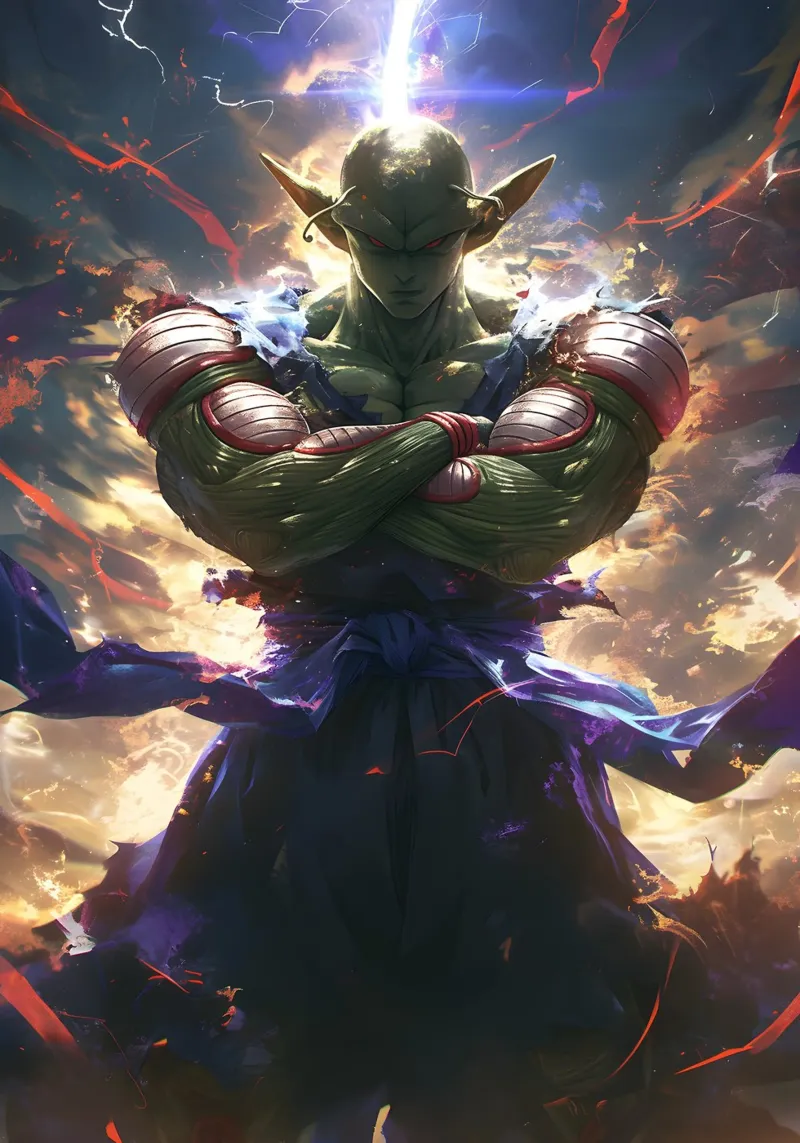 Piccolo Dragon Ball Z canvas met Baklijst van CreativeStudio